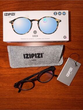 IZIPIZI- Blue-Tint Tortoiseshell Screen Glasses